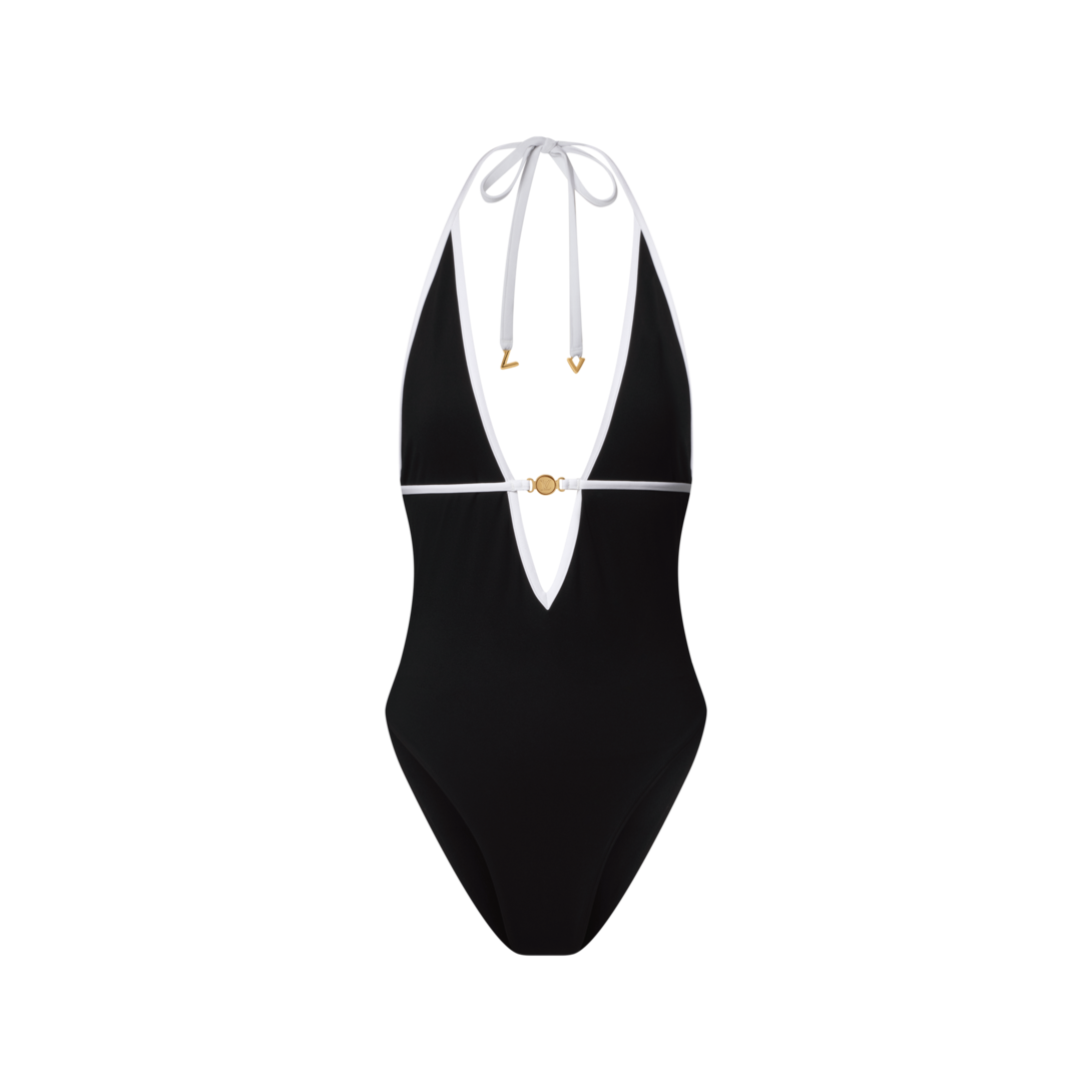 Graphic Trim V-Neck Swimsuit - Ready-to-Wear | LOUIS VUITTON